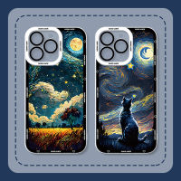 เคสภาพวาดสีน้ำมันลายข้าวสาลีสำหรับ A04E A04 Samsung Galaxy A04s A13 A33 A53 A73 A12 A22 A32 A52 A52s A72 A31 A51ฝาปิดแบบใส A71