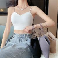 สินค้าพร้อมส่งจากไทย?Angle Bra ?(N659)เสื้อครอปสายเดี่ยวผ้านุ่ม ดีเทลสายคาดหลัง 3 เส้นเล็ก สุดเก๋ ชิคๆ