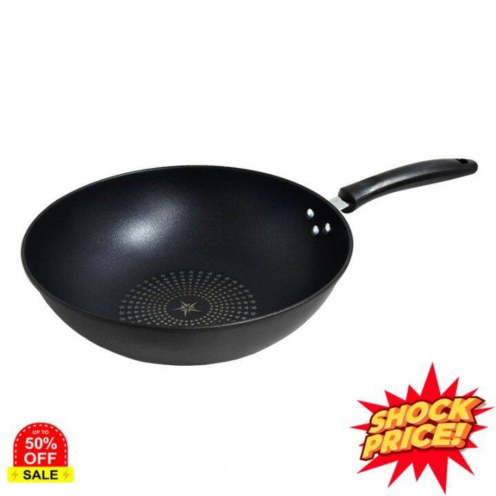 Diamond Chef ชุดกระทะ no.1 กระทะ 32 cm แถมฟรี ชามแก้ว 5 ใบ พร้อมตะหลิว