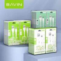 {Taotao อิเล็กทรอนิกส์} BAVIN 2.4A เส้นลวดอ่อนสายชาร์จเร็ว1เมตรสำหรับ Android Micro Ip Type-C