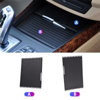 ‘；。【； Car Styling Interior Center Console Drinking Water Cup Holder Cover Trim Zipper Rolling Curtain For BMW E70 E71 X5 X6 07-2014