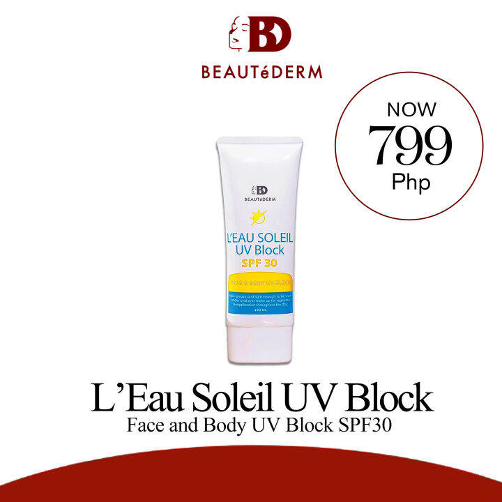 Beautederm L’eau Soleil UV Block SPF 30 Sunblock 100ml | Lazada PH