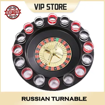Bar Funny Tools Russia Turntable Shot Glass Russian Drinking
