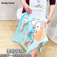 Kawaii Japanese Cartoon Bath Towel Beach Towel Big Ear Dog Blanket 100 ALL COTTON Soft comfortable absorbent towel bath towel