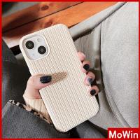 Mowin - เข้ากันได้สำหรับ เคสไอโฟน เคสไอโฟน11 เคสโทรศัพท์ 14 pro max สำหรับ iPhone เคส เคสนิ่ม ทอเนื้อกันกระแทกกล้องป้องกันครีม