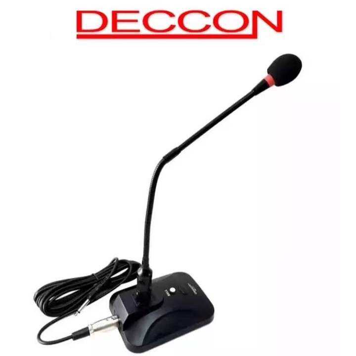 deccon-ไมค์โครโฟนประชุมตั้งโต๊ะ-รุ่น-mc-81-สีดำ-ฟรี-สาย-5-เมตร-ฟองสวมหัวไมค์