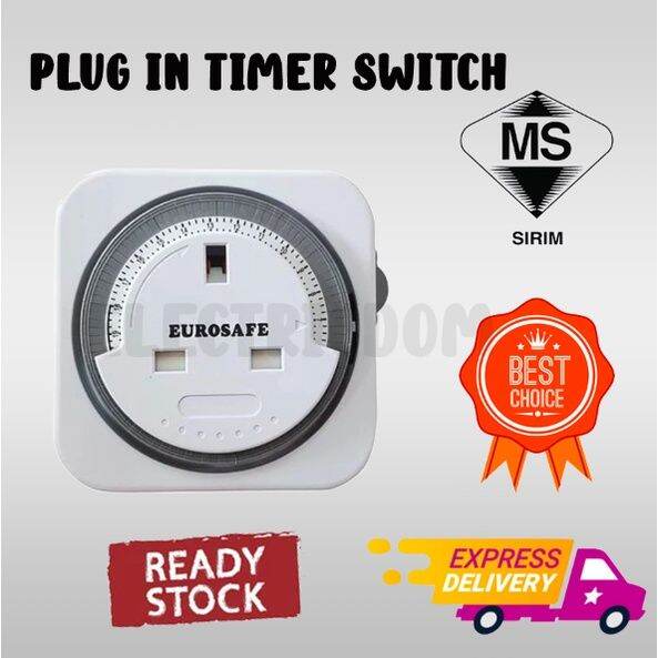 [SIRIM] Timer Switch Plug Mechanical Theben Analog Gee 13A 24Hours 24HT