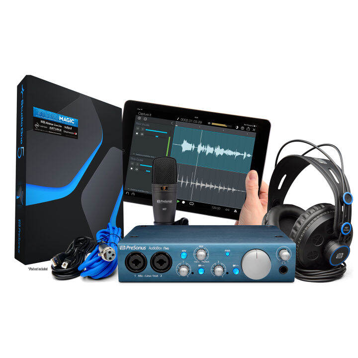 presonus-audiobox-itwo-studio-usb-ipad-audio-interface-อุปกรณ์ทำเพลงครบเซ็ต-ออดิโออินเตอร์เฟส-ไมค์คอน-หูฟัง-แถมฟรีโปรแกรม-studio-one-amp-สาย-usb