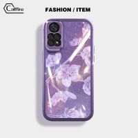 Callfire เคสโทรศัพท์กระดาษสีชมพูเงางามสำหรับ Xiaomi Redmi Note 11 Pro 4G 5G Note 11S 4G POCO X4 Pro 5G ลายพิมพ์ Bauhinia TPU ลายดอกไม้ปลอกนิ่มป้องกันการชน