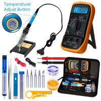 2021Electric Soldering Iron Kit 110V 220V 60W Soldering Iron With Multimeter Desoldeirng Pump solder rework Welding Tool Kits