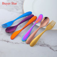 หรูหราเด็กชุดช้อนส้อมสแตนเลสช้อนส้อมมีดชุดสำหรับเด็ก Flatware ชุดบนโต๊ะอาหารครัวภาชนะโลโก้ที่กำหนดเอง