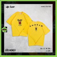 Sudd เสื้อคอกลม ชาย ทรง oversize รุ่น God Money สีเหลือง