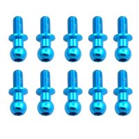 10Pcs M3 Metal Hex Ball Head Screws for Tamiya TT01 TT02 Sakura D5 1/10 RC Drift Car Spare Parts Universal