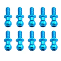 10Pcs M3 Metal Hex Ball Head Screws for Tamiya TT01 TT02 Sakura D5 1/10 RC Drift Car Spare Parts Universal