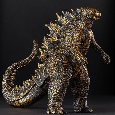 ZZOOI Godzilla Movie King Of The Monsters Black Gold Godzilla Action Figure Anime Model 23cm PVC Movable Joints Dinosaur Kid Gift Toys