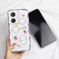 KOSLAM เคสโทรศัพท์แบบใสลายการ์ตูนน้อยน่ารักสัตว์สำหรับ VIVO Y27 4G 5G Y36 4G 5G Y02A Y02 Y02s Y35 Y16 Y22 Y22s Y77 5G Y15A Y15s Y21 Y21s Y33s Y55 Y75 Y76 Y20 Y20i Y20s Y12A Y12s y51 Y31 Y51A Y30เคสทีพียูนุ่มสไตล์ใหม่ในสต็อก