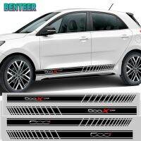 2pcs/lot Car side body sticker for Fiat 500 500x