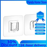 【YD】 Double-Sided Adhesive Wall Hooks Hanger Transparent Cup Sucker Storage Plug Socket Holders