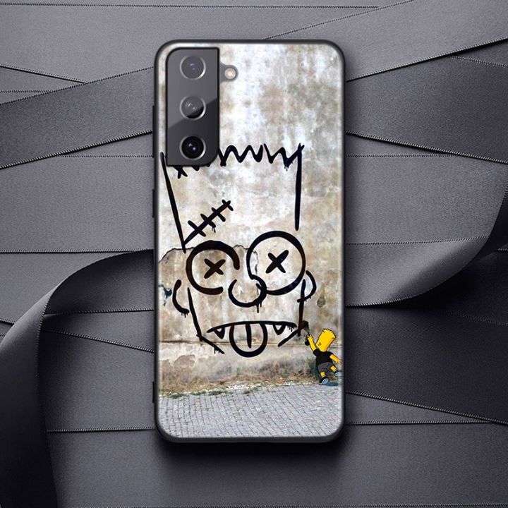 enjoy-electronic-the-simpsons-for-samsung-galaxy-s22-s21-s20-ultra-plus-pro-s10-s9-s8-s7-4g-5g-silicone-soft-black-phone-case