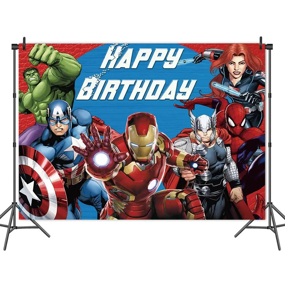 Kid's Toy 1pcs Cartoon The Avengers Superhero Spiderman Photography  Background For Boys Birthday Party Studio Booth Props Backdrop Supplies  210cm x 150cm | Lazada