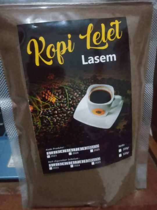 Kopi Lelet Lasem 250 Gr Khas Rembang Kopi Lelet Murni Kopi Murni Kopi