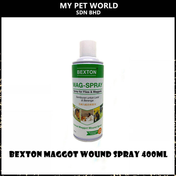 Bexton MagSpray for Flies & Maggots / Herbal Maggot Wound Spray 400ML