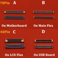 หน้าจอแสดงผล LCD 5-10 ชิ้น Flex FPC Connector สําหรับ Samsung Galaxy A32 A325 A325F A326 A326F A82 A826 ปลั๊กบอร์ด 40 78 พิน