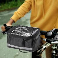 2023 NEW Bicycle Front Tube Bag Breathable Waterproof Multifunctional Handlebar Bags Practical Riding Storage Bag Bike Accessories