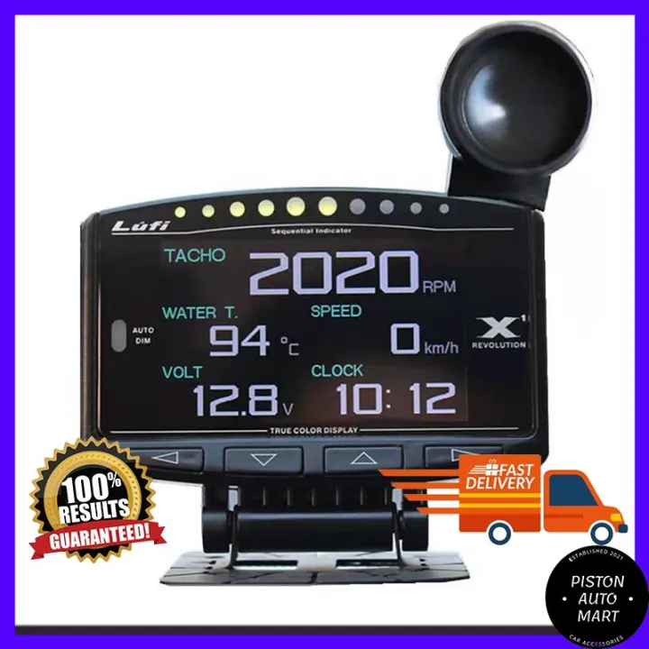 ‼️Ready Stock‼️Lufi X1 OBD2 Meter OBD Meter Turbo Boost Water Oil