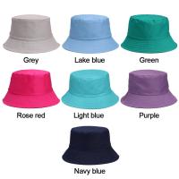 Topi Bucket สีขนมฝ้ายแฟชั่นลำลอง DELIBERATELY60DE8หมวกกันแดดหมวกชาวประมง