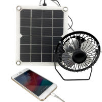 10W 5V Outdoor Solar Exhaust Fan Air Extractor Mini Solar Panel Powered Ventilator Fan for Dog Chicken Pet Poultry Greenhouse