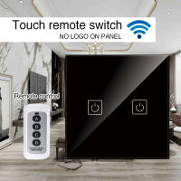 UBARO Tempered Crystal Glass Panel 433Mhz Wireless Remote Switch Light Wall Touch Sensor Manuel Button AC100-240V 123 Gang