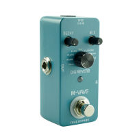 Professional M-VAVE DIG REVERB Digital Guitar Effect Pedal 9 Reverb ประเภท2ปุ่มควบคุมเครื่องดนตรีอะไหล่