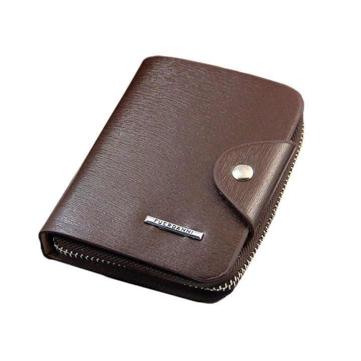 layor-wallet-กระเป๋าสตางค์ผู้ชายสไตล์ใหม่กระเป๋าหนังแท้กระเป๋าคลัตช์-cente-bifold-purse-100รับประกันขายส่ง-wb44