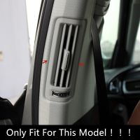 Limited Time Discounts Car B Pillar Air Conditioning Outlet Frame Decoration Sticker Trim For Audi A6 C6 C7 2009-2018 Carbon Fiber Color Styling