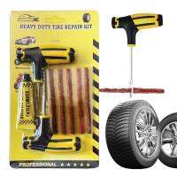 Flat Tire Repair Kit Universal Car Tire Patch Kit With Plug Tire Repair Puncture For SUV Truck ATV RV Tractor Motorcycle Trailer Tire Repair ToolsTire