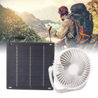 6 Inch Round Solar Ventilator 10W USB Solar Panel Powered Portable Fan for Cooling Ventilation