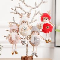 Cross Border Christmas Plush Angel Pendant Children Cute Doll Girl Gift Christmas Tree Pendant