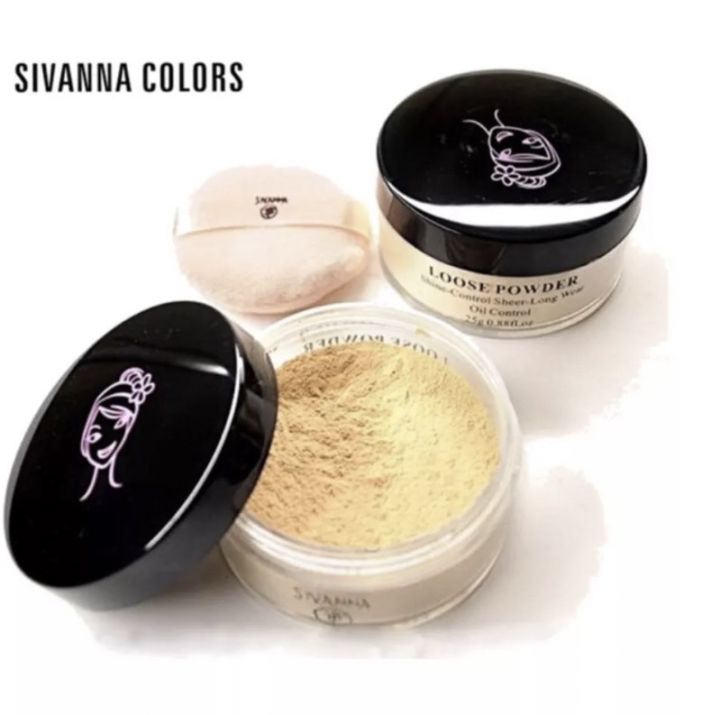 ซีเวนน่า-แป้งฝุ่นควบคุมความมัน-sivanna-f010-loose-powder-oil-control-20-g-แป้งฝุ่นเนื้อบางเบา-ควบคุมความมัน