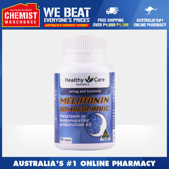 Healthy Care Melatonin Homeopathic 90 Tablets [Chemist Warehouse