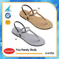 Havaianas Collection ฮาวายานัส รองเท้าแตะ รองเท้าผู้หญิง รองเท้าแตะผู้หญิง You Paraty Studs 4147253-0570 GD/ 4147253-3498 GR (990)