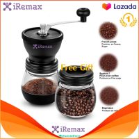 iRemax Coffee Bean Grinder เครื่องบดกาแฟวินเทจ เครื่องบดสมุนไพร บดเมล็ดถั่ว ที่บดเม็ดกาแฟ เครื่องบดกาแฟ แบบมือหมุน เครื่องบดเมล็ดกาแ