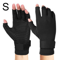 1 pair Arthritis Gloves Compression Gloves with Strap Fingerless Glove Hand Wrist Support Pain Relief Arthritis Gloves