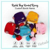 【hot sale】☃ C05 Baby Beanie Hat Braided Ribbon Pattern Custom Name