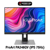 ASUS ProArt Display PA248QV Professional Monitor 24" FHD (1920x1200) 100% sRGB IPS 75Hz 5ms จอคอมพิวเตอร์