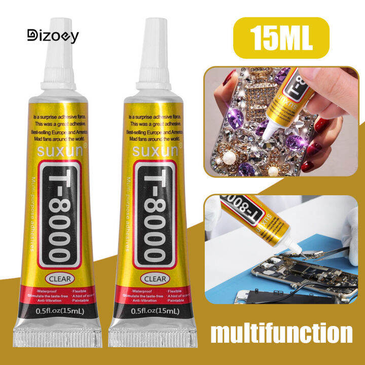 2pcs Phone Screen Repair Glue T8000 Glue 15ml Epoxy Resin Glue