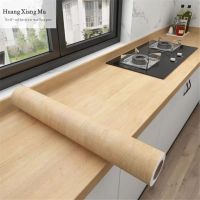 90CM Width Waterproof Wood Pattern Vinyl Wallpaper Self-adhesive Stick To Doors Cabinet Wardrobe Modern Furniture Decor Stickers