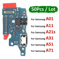 บอร์ดชาร์จ USB ดั้งเดิม 50 ชิ้น เชื่อมต่อพอร์ต Dock Flex Cable สําหรับ Samsung Galaxy A01 A11 A71 A31 A51 A21s