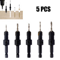 5ชิ้น14 Hex S Hank Countersink สว่านงานไม้เราเตอร์บิตสกรูดูด Remon รื้อถอนสำหรับไม้มิลลิ่งตัด