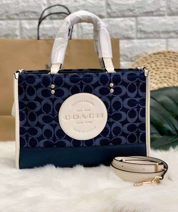 Coach Dempsey Women's Carryall Bag In Signature Jacquard With Coach